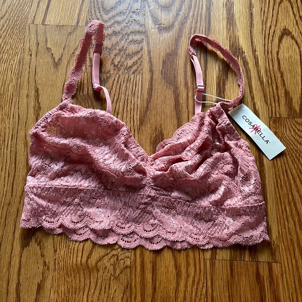 NEW WITH TAGS Cosabella Soft Bra Sweetie in Mauve (Size Small)